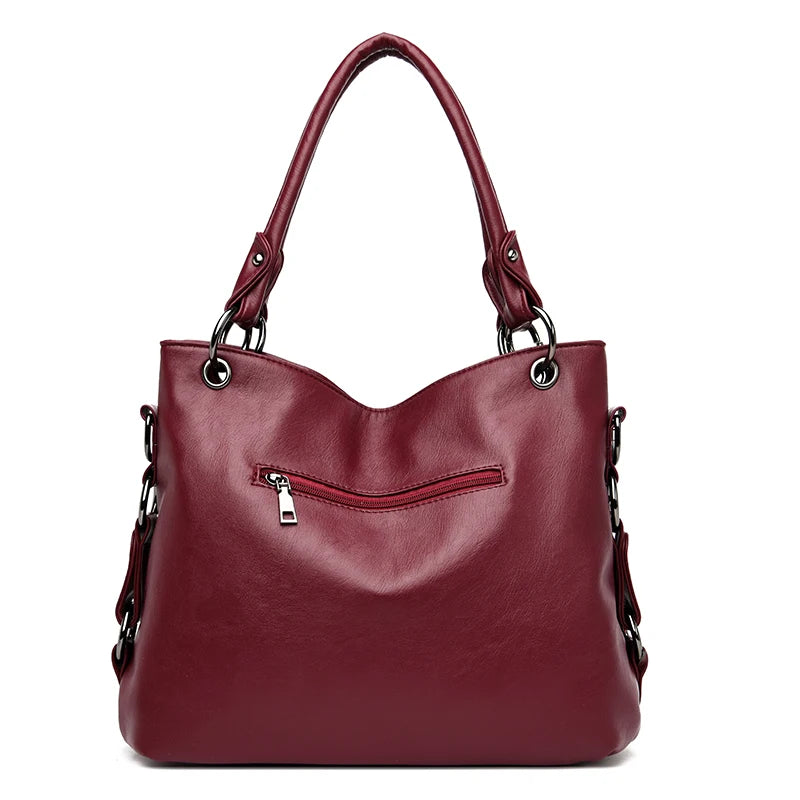 Women's Large Capacity PU Leather Tote Bag