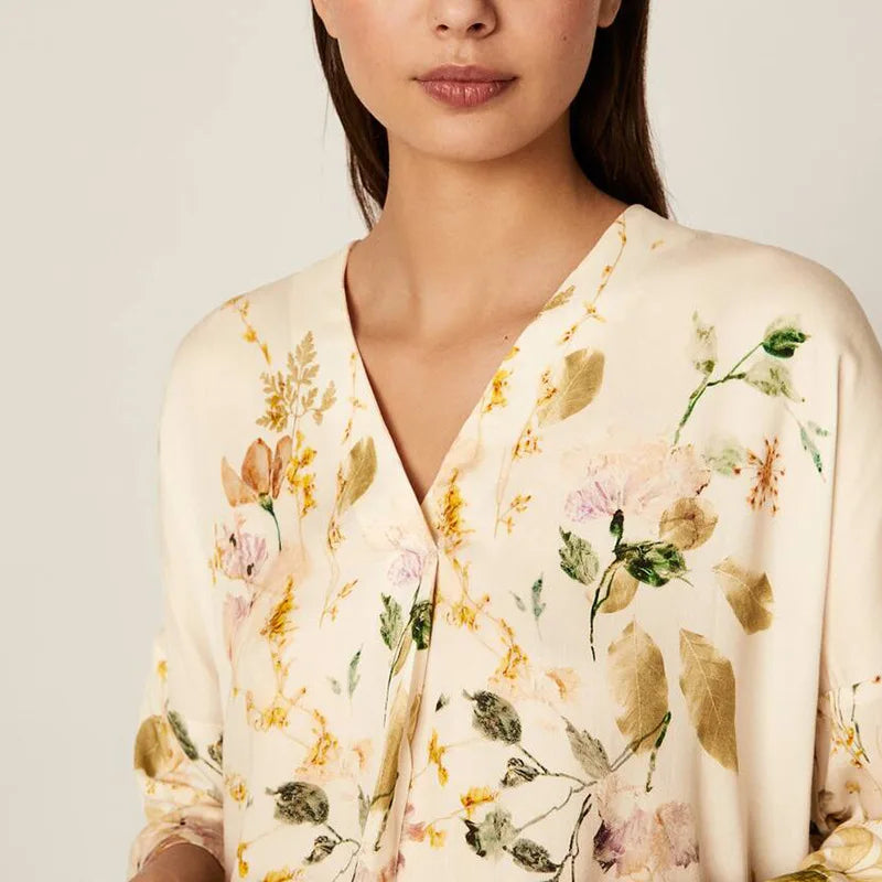 Women's Floral Viscose Lounge Set