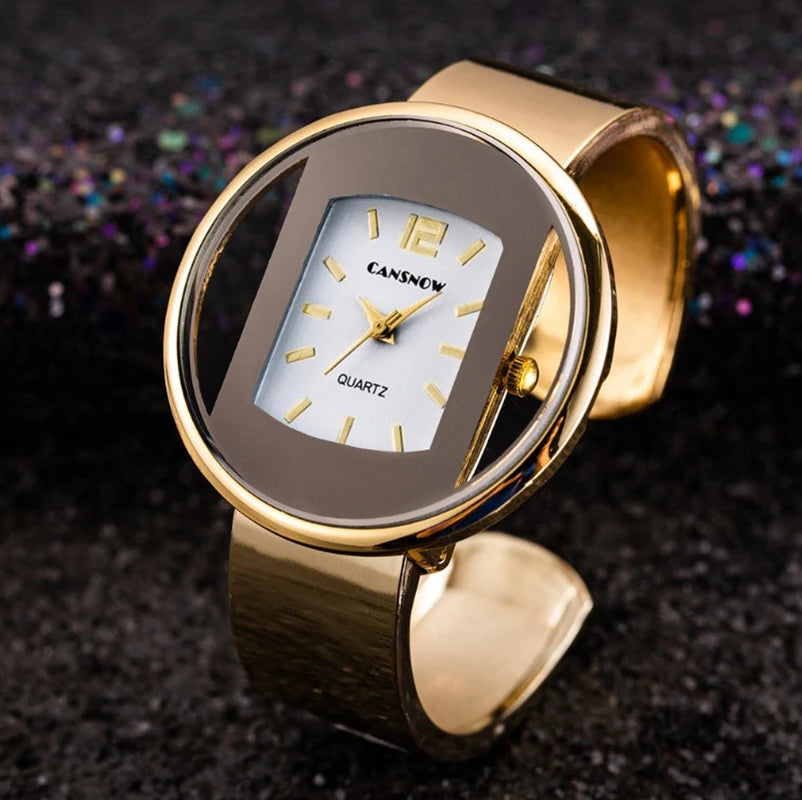 Women's Minimalist Steel Bracelet Quartz Watch