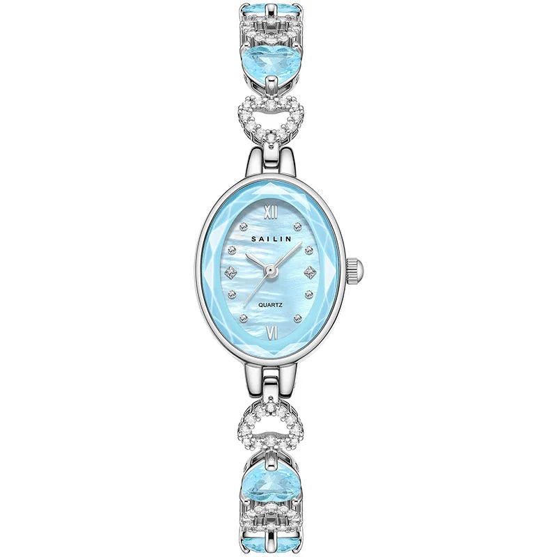 SAILIN Women's Oval Dial Quartz Watch