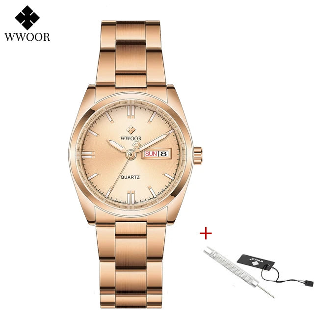 WWOOR Green Bracelet Ladies Watch