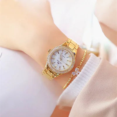 Crystal Rose Gold Dress Watch
