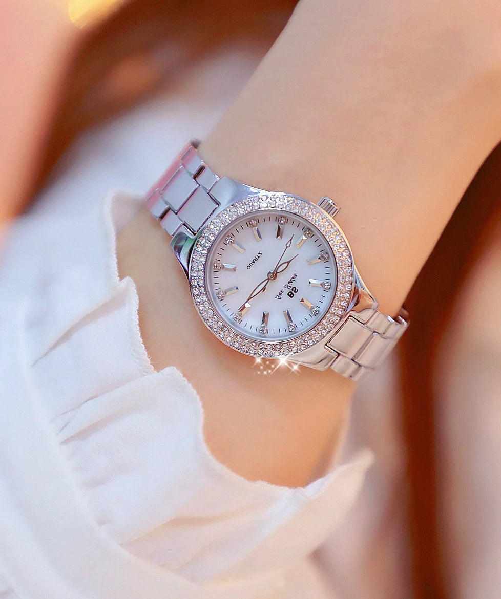 Crystal Rose Gold Dress Watch