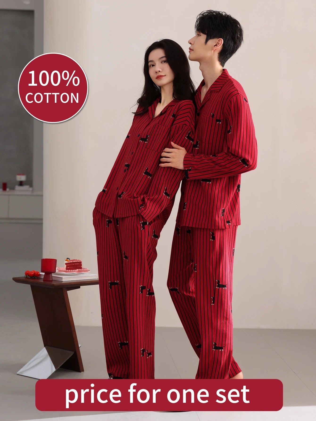 Cotton Couple Pajama Set