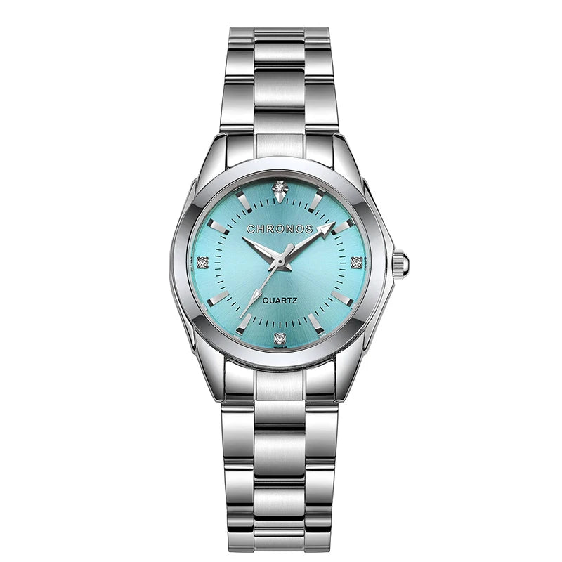 CHRONOS Steel Quartz Ladies Watch