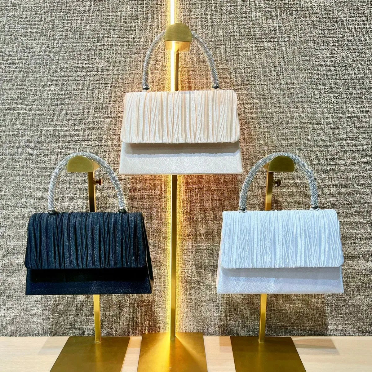 Metal Handle Evening Bag