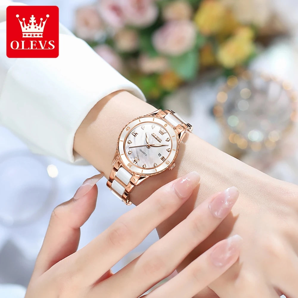 OLEVS Ceramic Women Watch