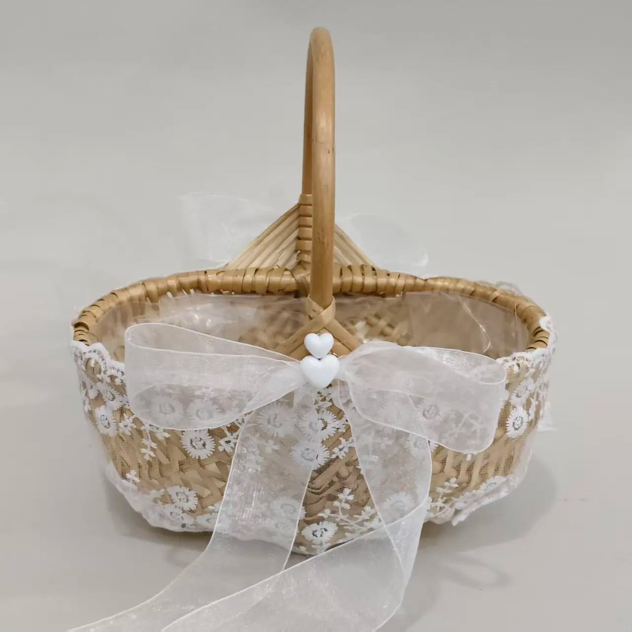 Flower Girl Bridesmaid Basket Wedding Gift