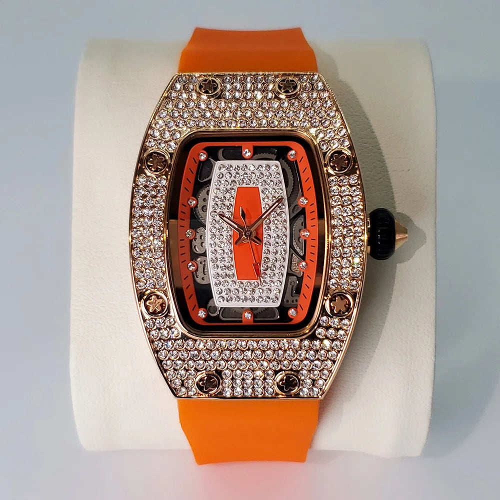Diamond Tonneau Women Watch