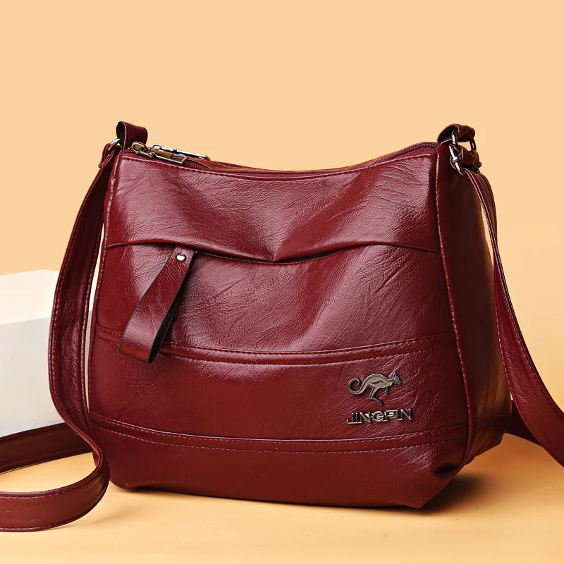 Sheepskin Tote Crossbody Bag