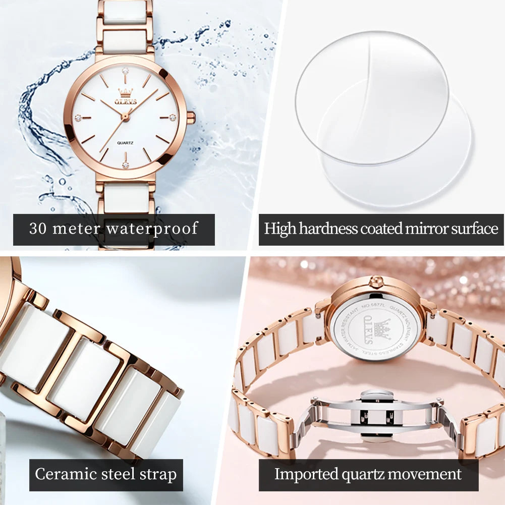 OLEVS Women's Luminous Quartz Watch Gift