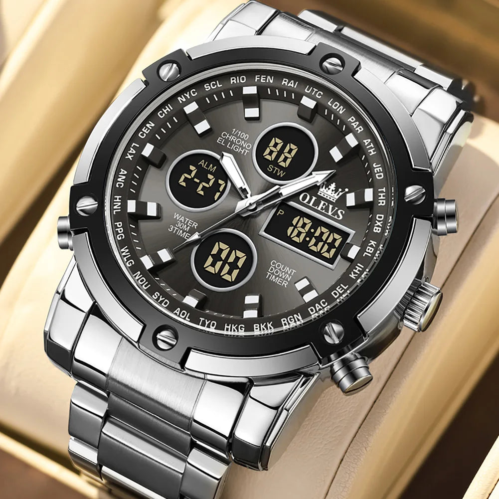 OLEVS Multifunctional Luminous Men's Watch