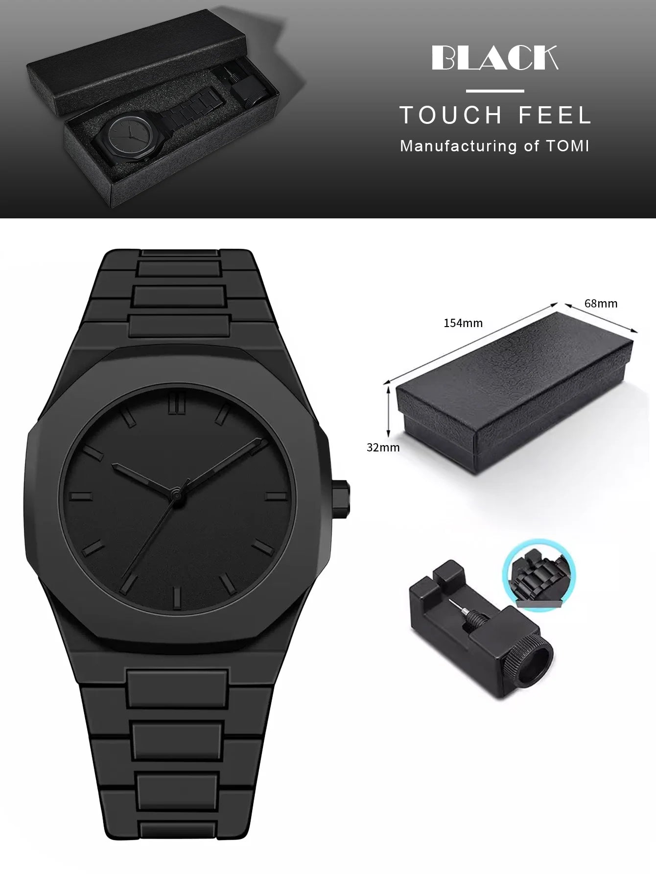 TOMI Men's Simple Style Quartz Watch
