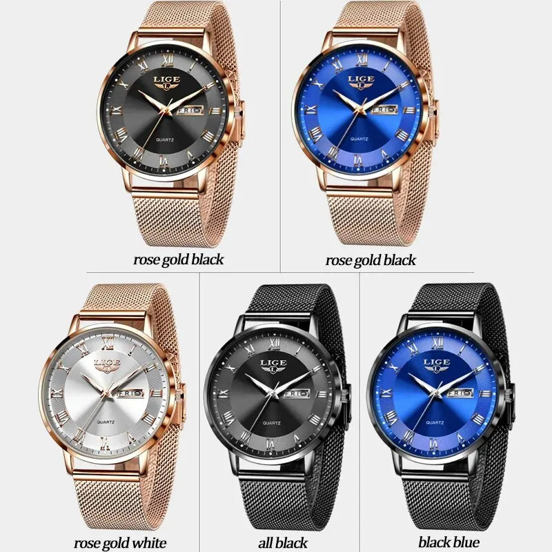 LIGE Steel Women Watch