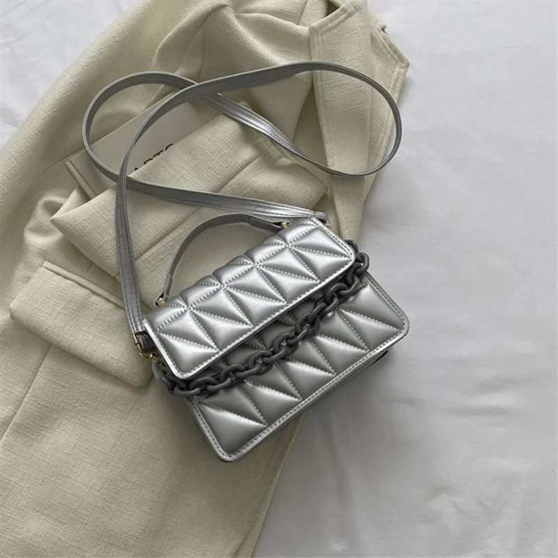 Quilted Mini Crossbody Tote Bag