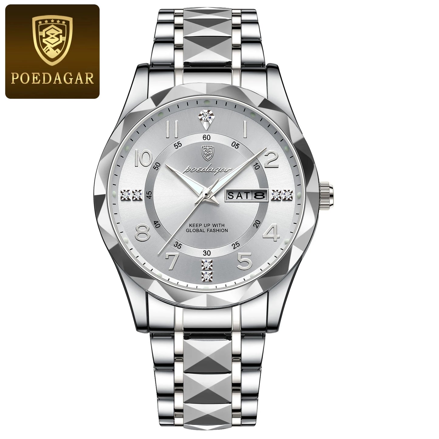 POEDAGAR Luminous Sport Men's Watch