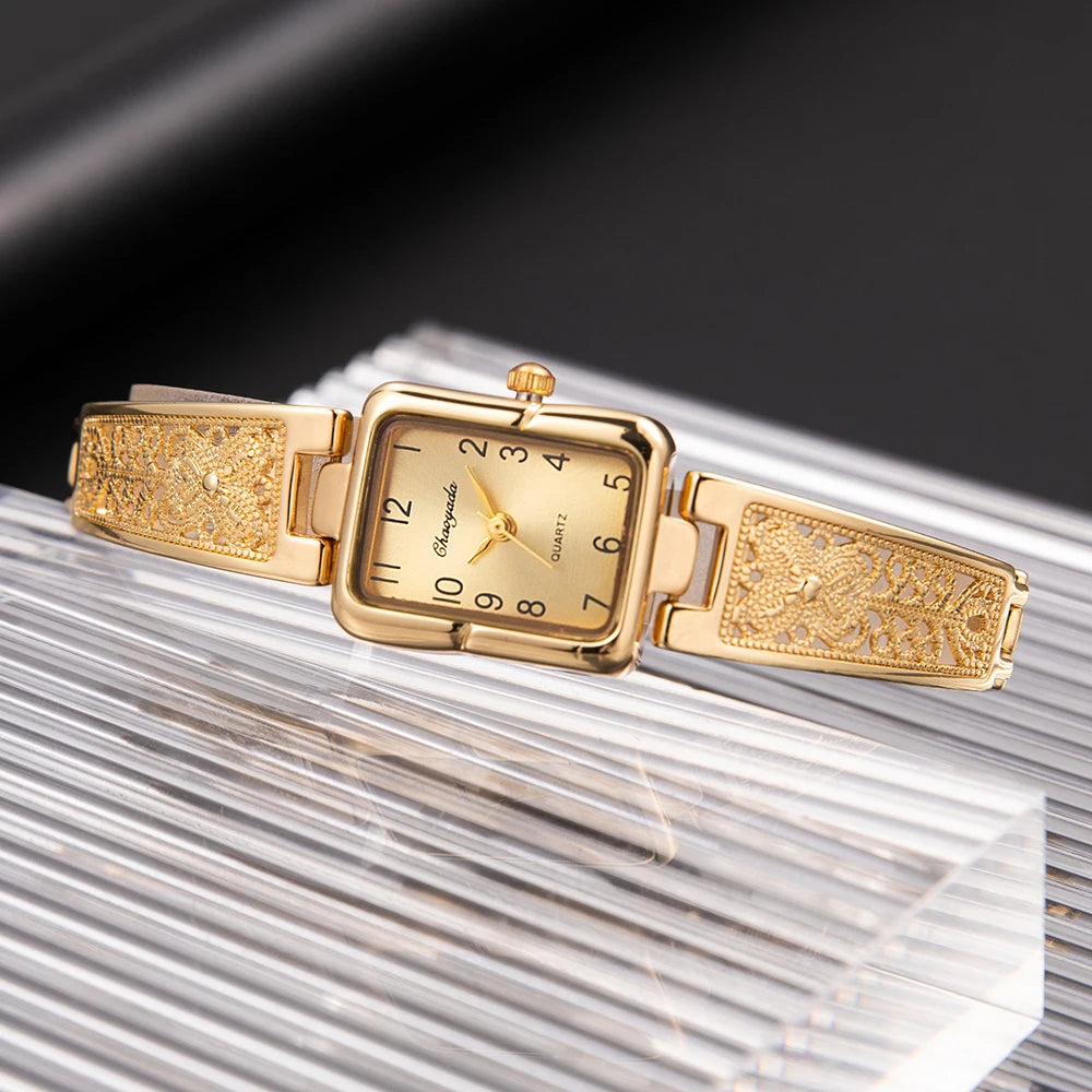 Women's Retro Rectangle Bracelet Watch