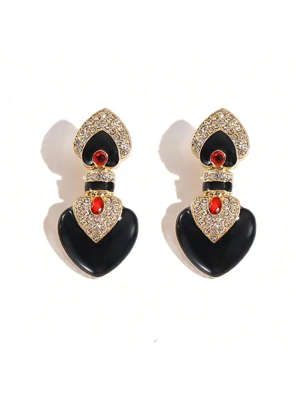 Enamel Pearl Bridal Jewelry Set