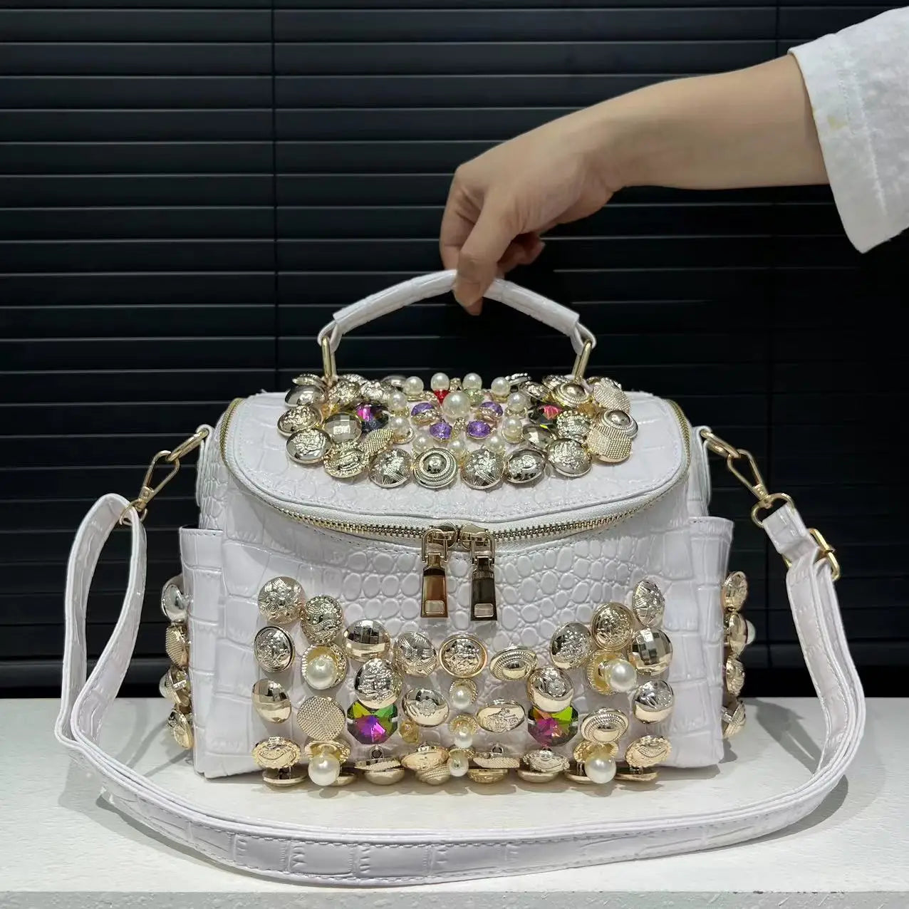 Diamond Evening Crossbody Bag