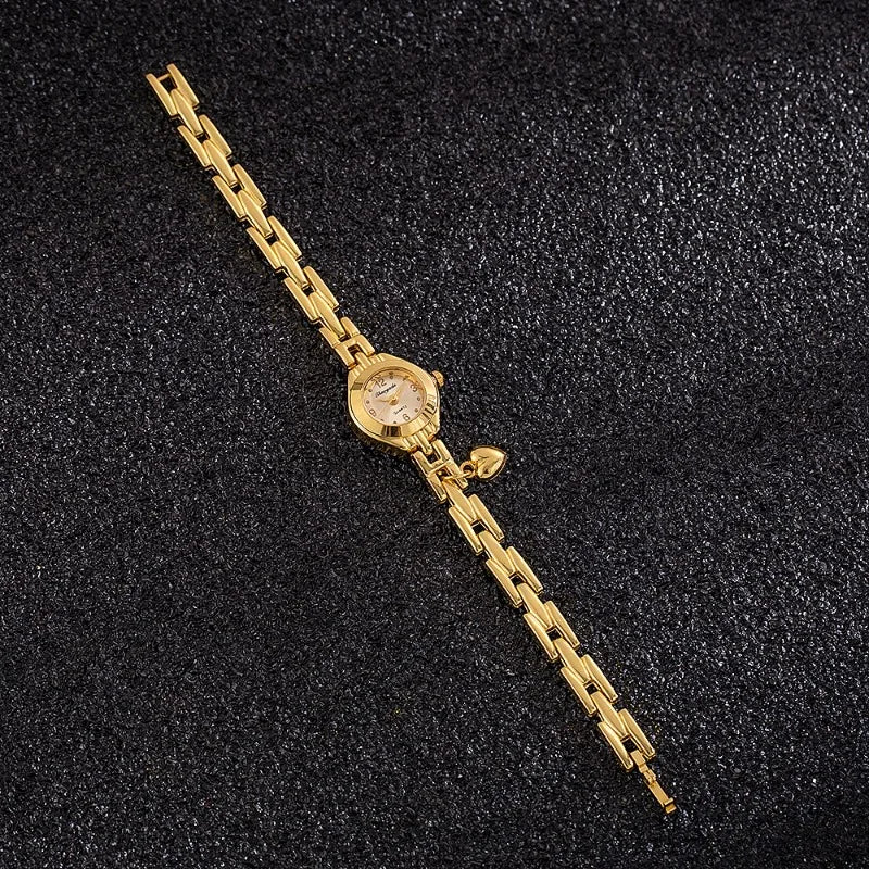 Gold Small Dial Dress Watch
