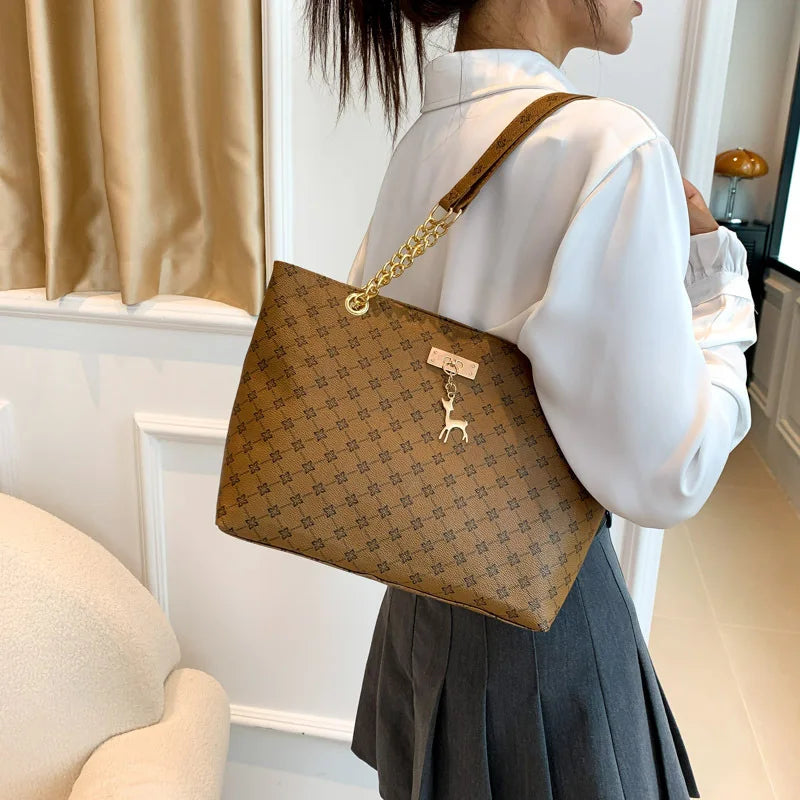 Soft Leather Tote Shoulder