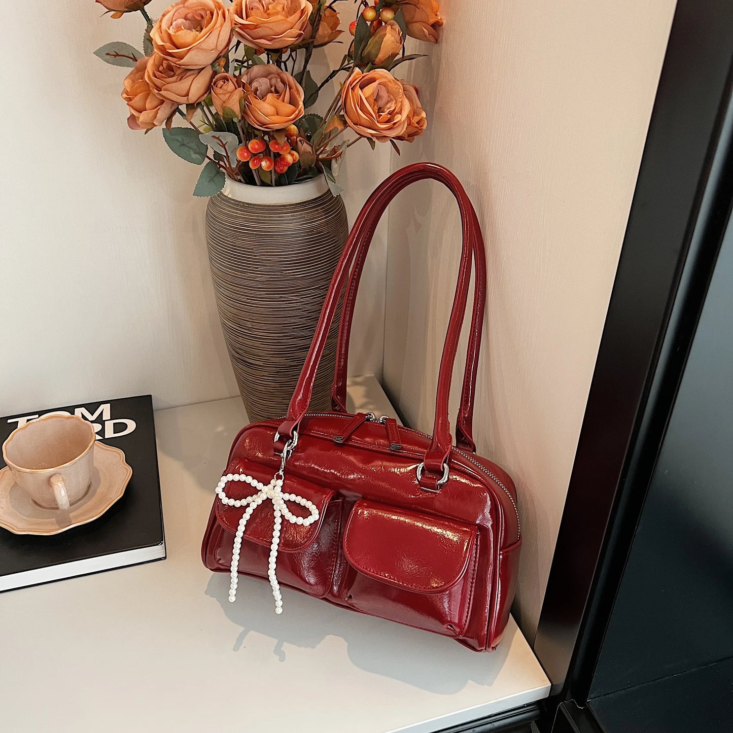Bow Pillow Shoulder Bag