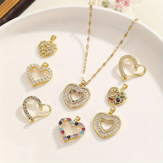 Zircon Love Pendant Necklace