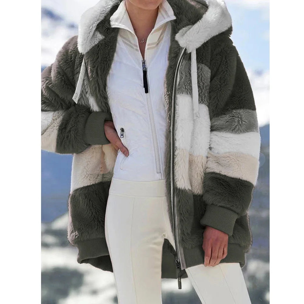 Women's Oversized Plush Jacket
