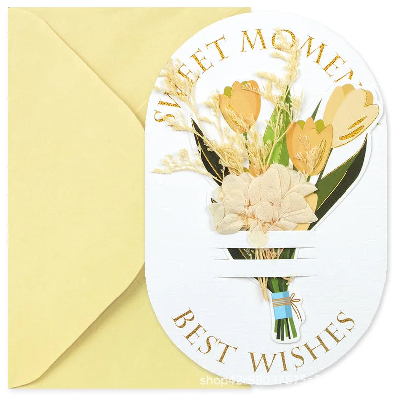 Flower Greeting Card Thank You Gift