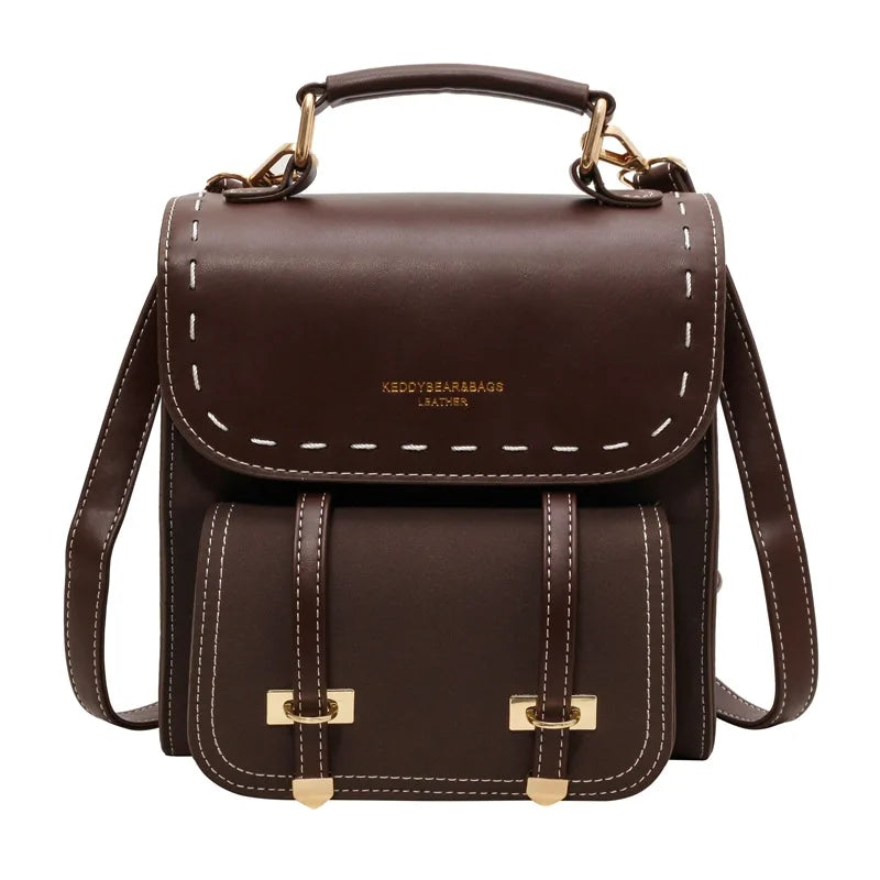 Leather Tassel Backpack