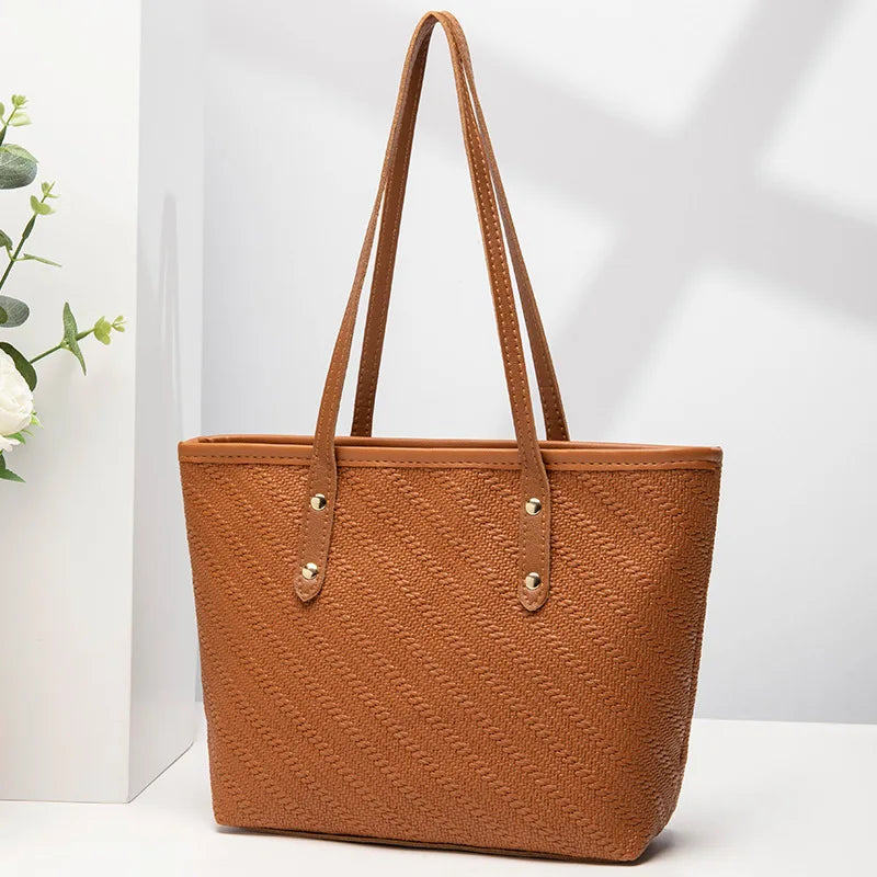 Embossed Floral Bucket Bag