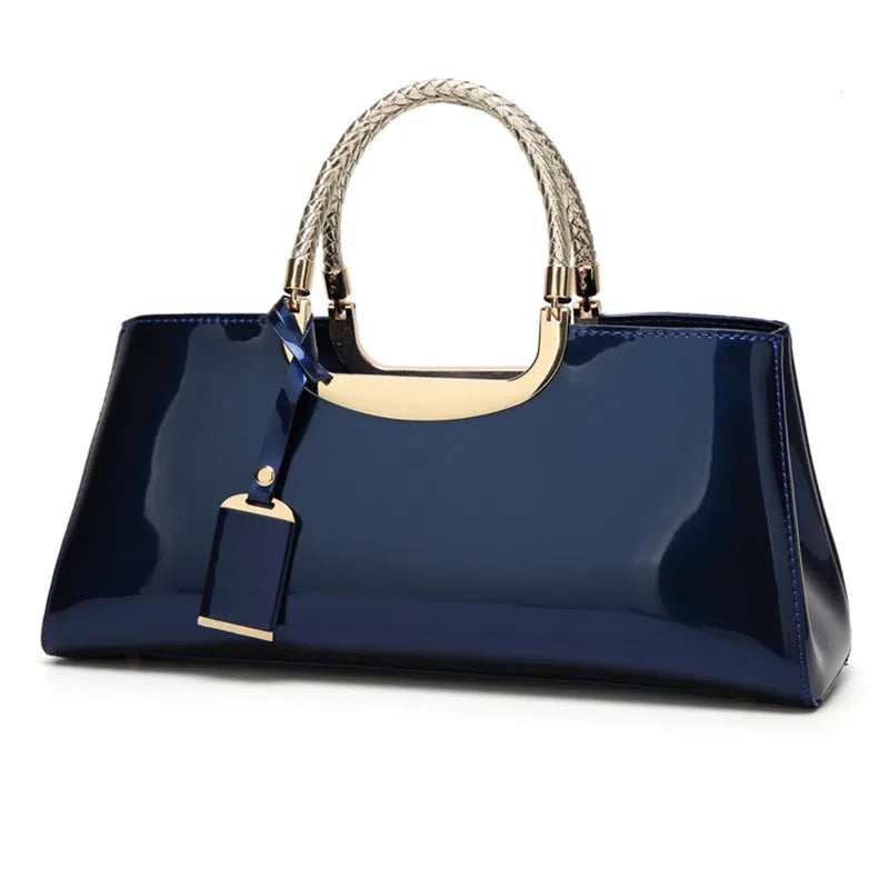 Patent Leather Evening Clutch