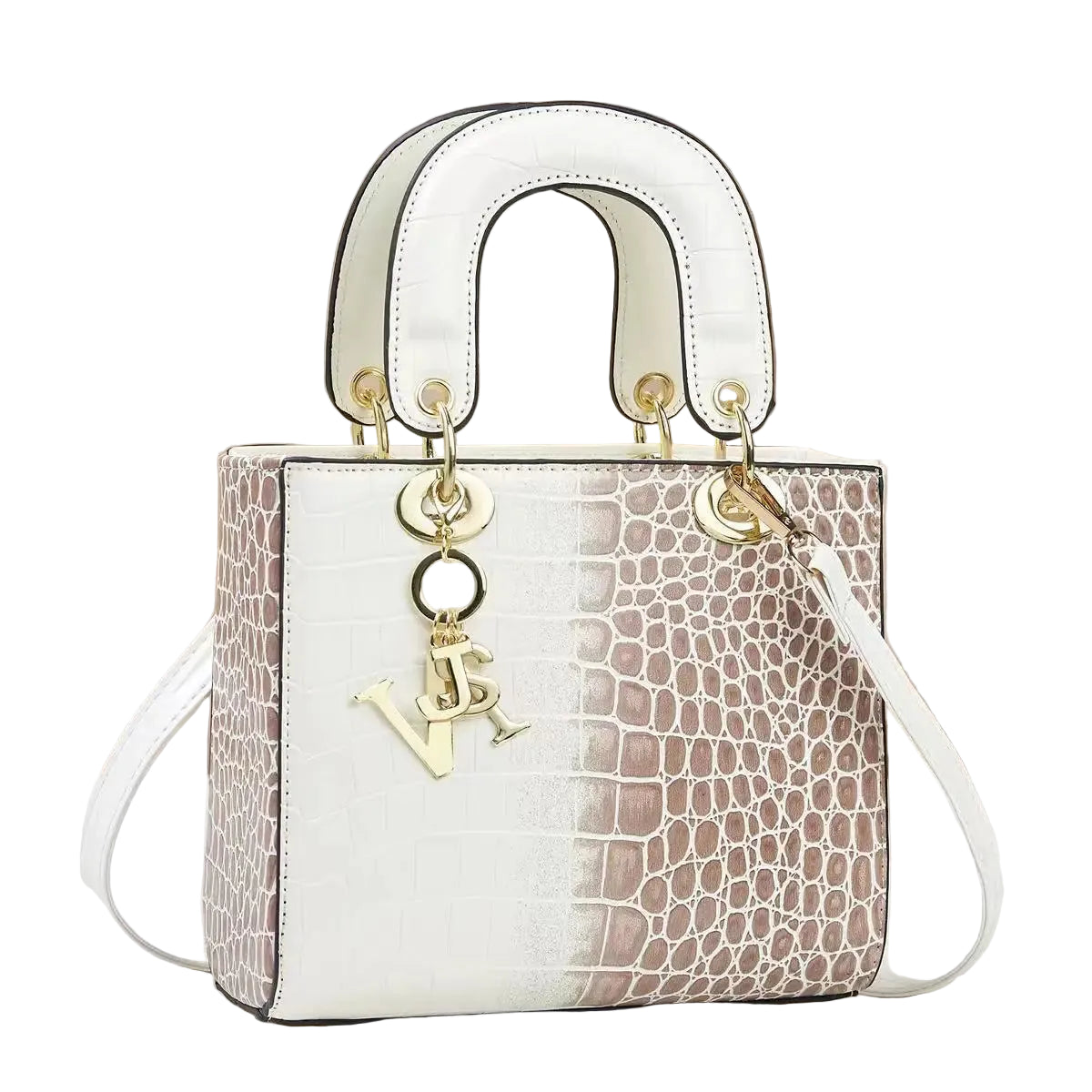 Women's Bright Leather Crossbody Shoulder Bag