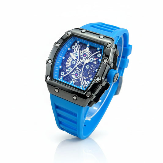 Men's Luminous Barrel Dial Luxury Watch