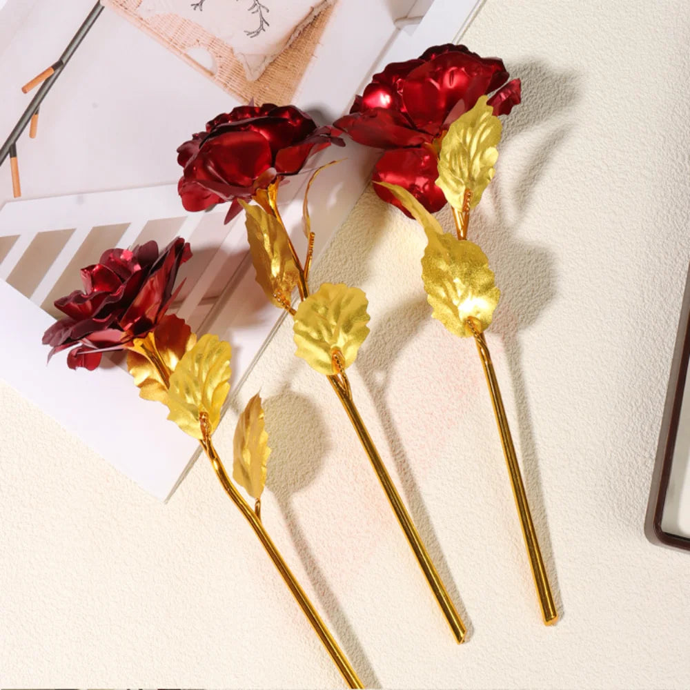 24K Gold Foil Rose Eternal Flower Gift