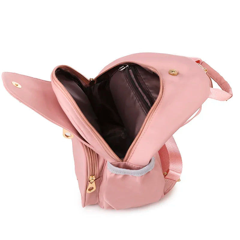 PU Leather School Backpack