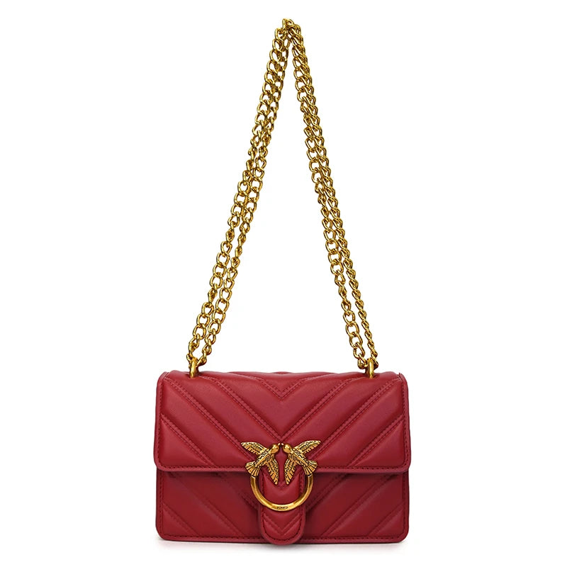Leather Shoulder Bag Elegant
