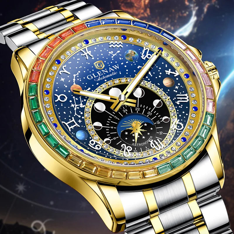 Golden Mechanical Men Watch