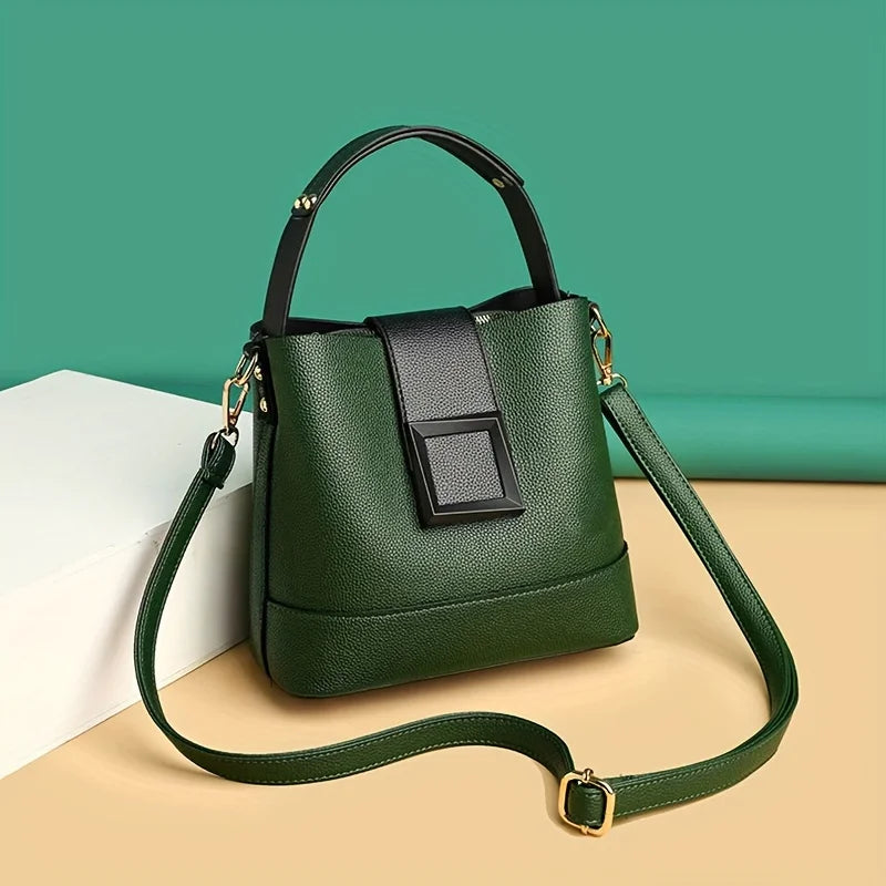Bucket Crossbody Zipper Bag