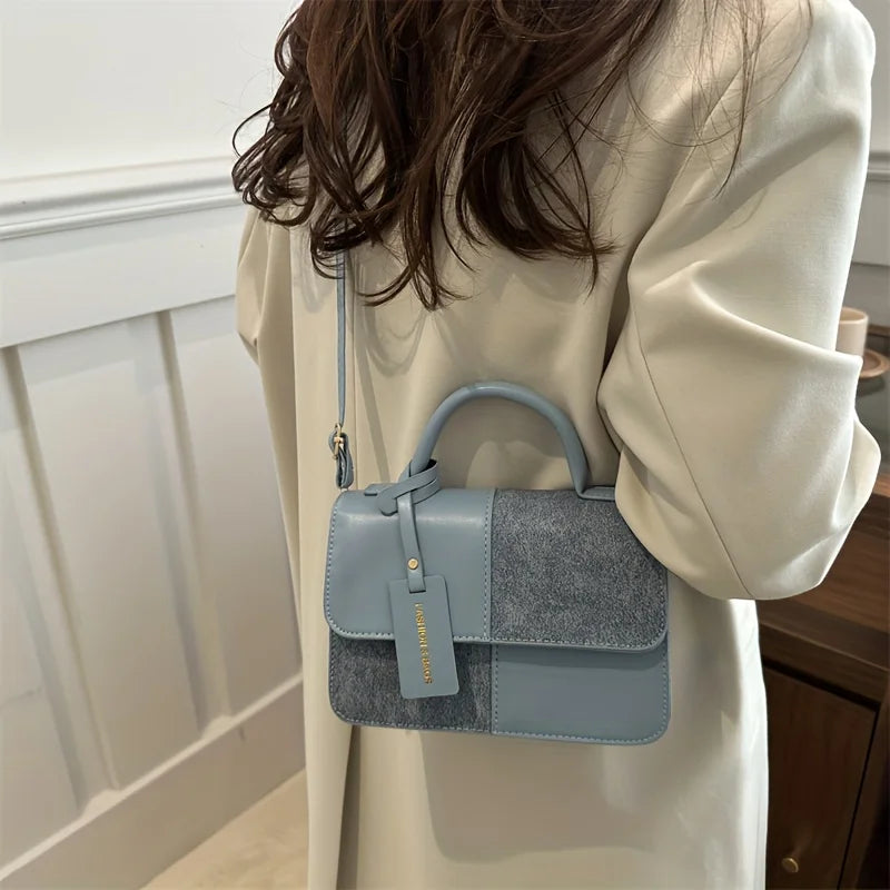 Geometric Snap Closure Tote