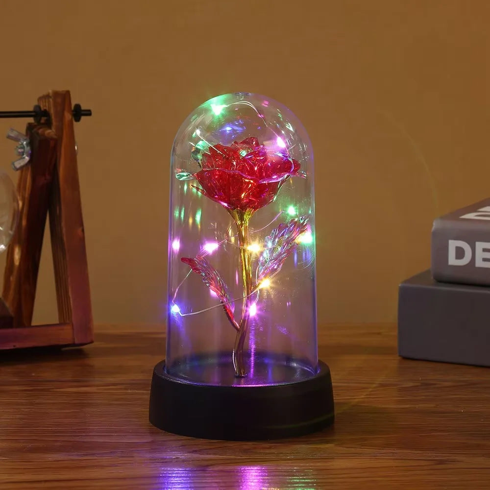 Eternal Rose LED Glass Cover Gift