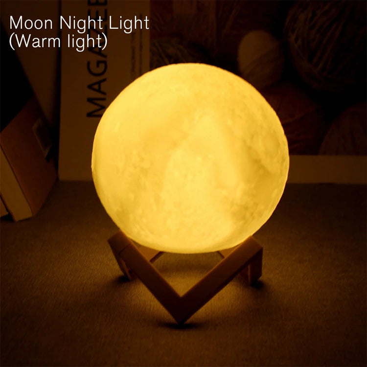 Moon LED Night Light Kids Bedroom Decor