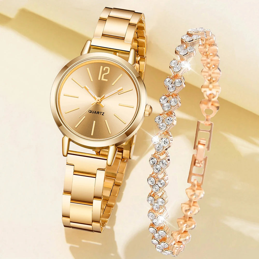 Women's Diamond Rhinestone Quartz Watch