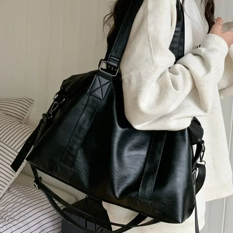 Vintage Leather Tote Bag