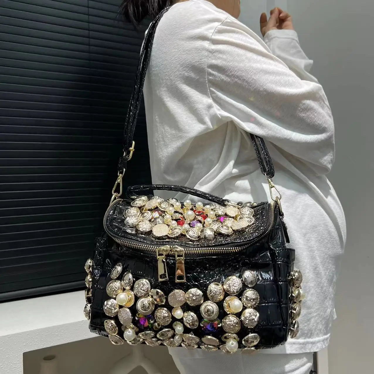 Diamond Evening Crossbody Bag
