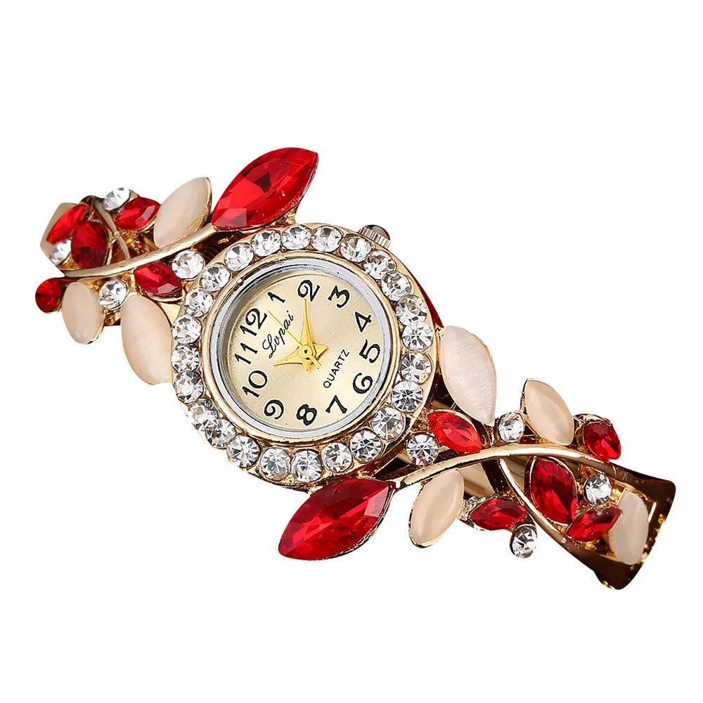 Women's Colored Diamond Bracelet Watch