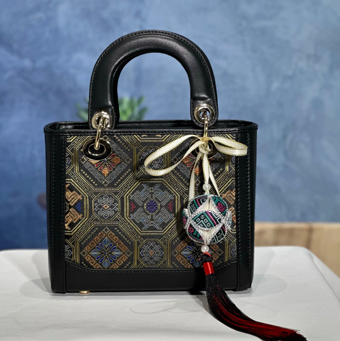 Ethnic Tapestry Crossbody Bag