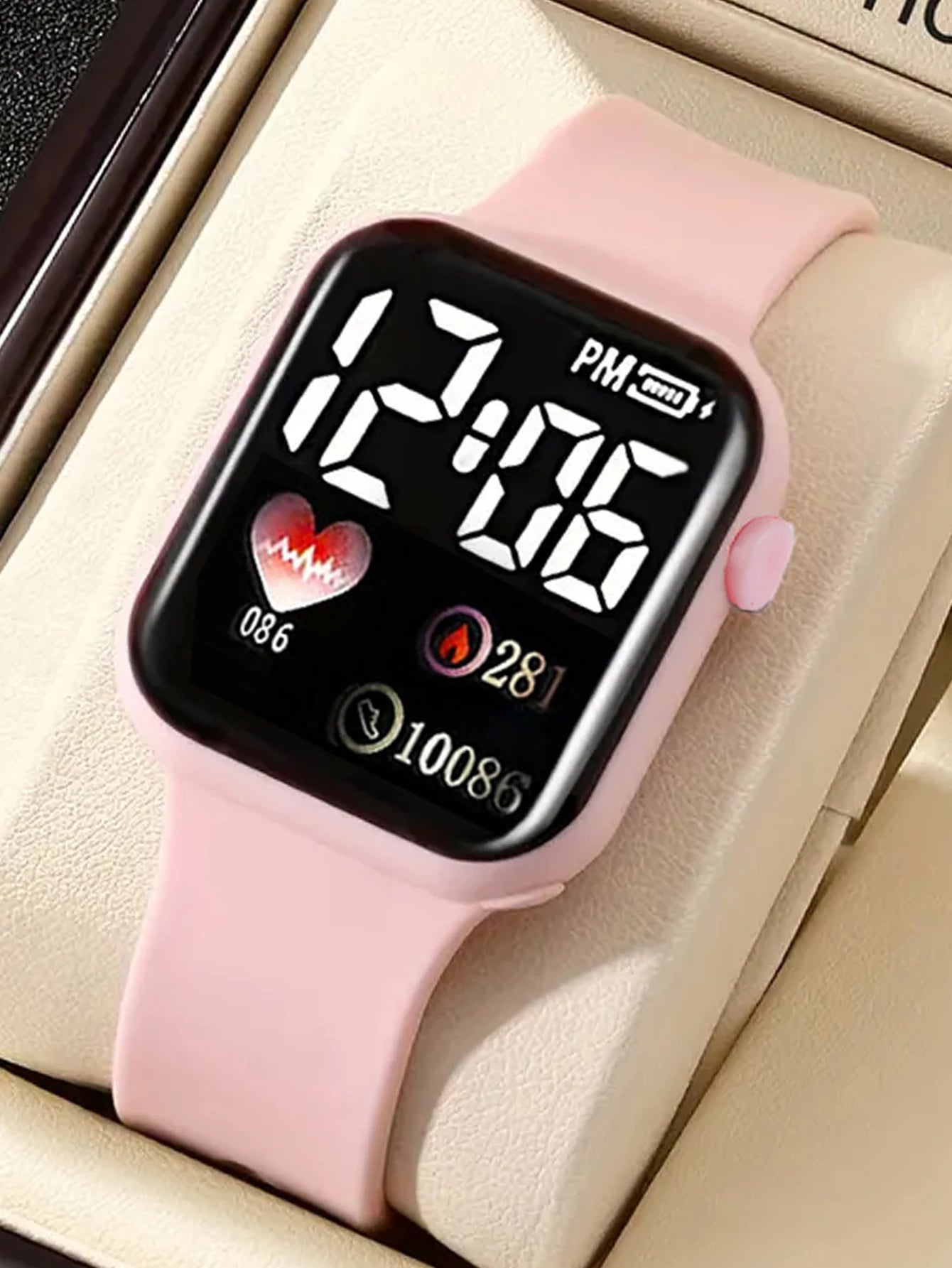Love Pattern Electronic Watch Set
