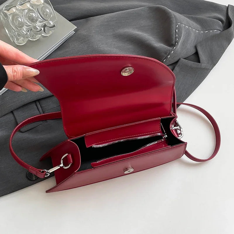 Small PU Leather Tote Bag