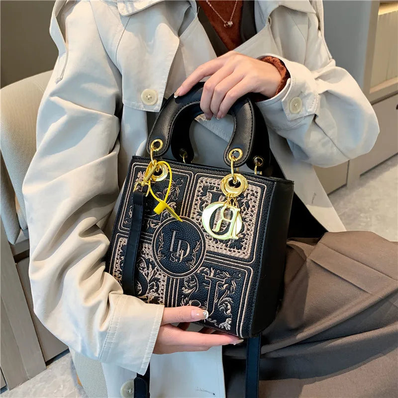 Royal Embroidery Crossbody Bag